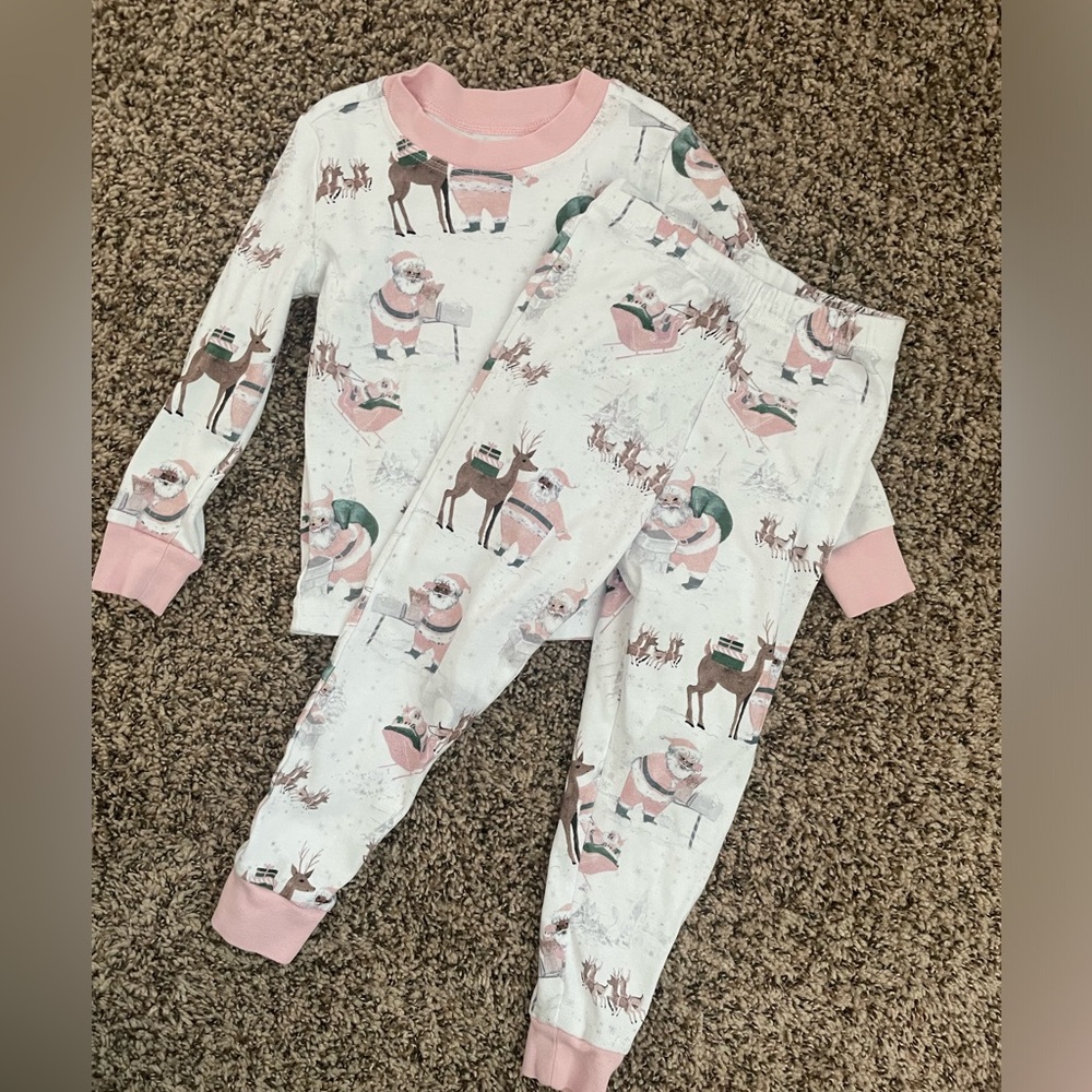 Pottery Barn Santa pajamas